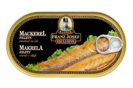 Makrela filety údené v rastlinnom oleji170g Franz Josef Kaiser