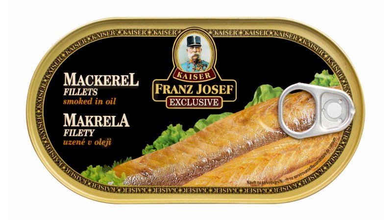 Makrela filety údené v rastlinnom oleji170g Franz Josef Kaiser