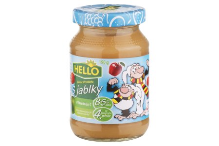 Detská výživa Jablko 190g sklo Hello