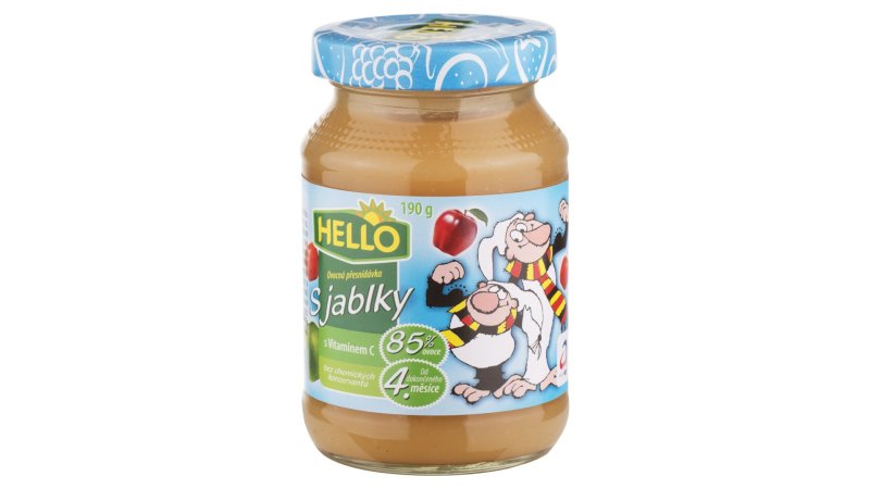 Detská výživa Jablko 190g sklo Hello