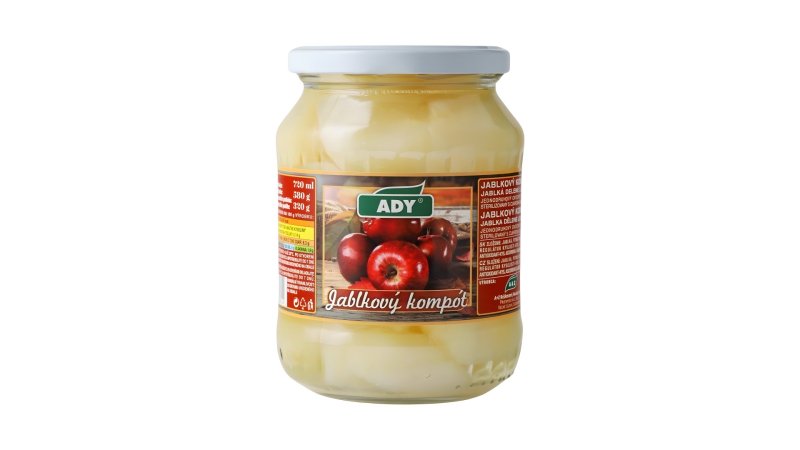 Kompót Jablká 720ml PP320g Ady