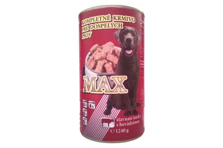 Krmivo Pes Kúsky Hovädzie 1240g Max