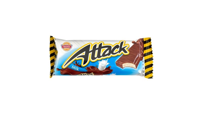 Oblátka Attack Mliečne 30g clm.Sedita