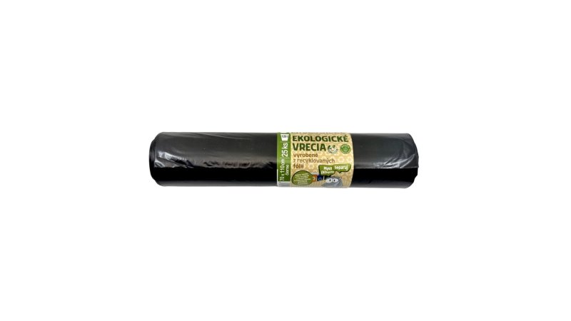 Vrecia na odpad 70x110cm/120L/40mik/25ks/LDPE čierne