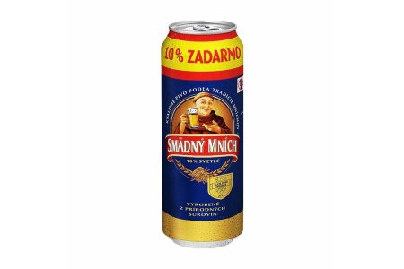 Pivo Smadny mnich 10% 0.5l+10% zdarma plech