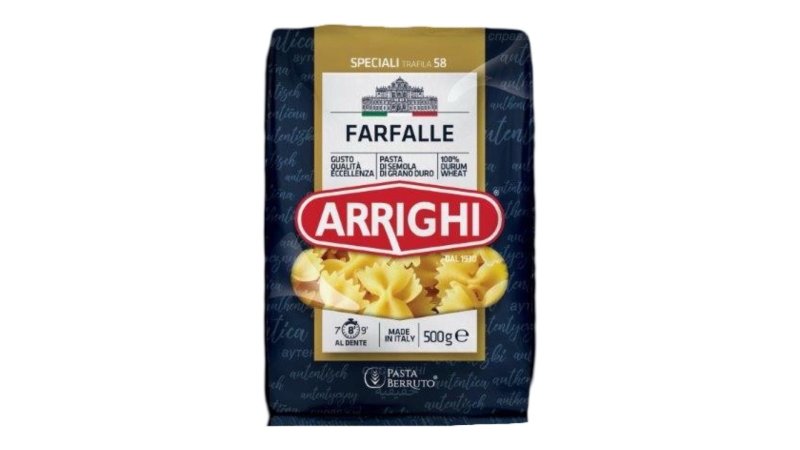 Cestoviny Farfalle Semolinové 500g Arrighi