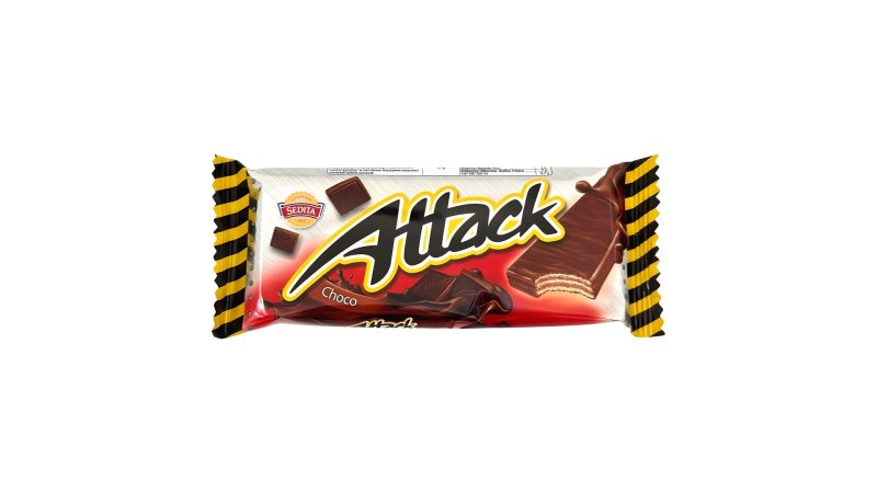 Oblátky Attack Čokoláda 30g clm.Sedita