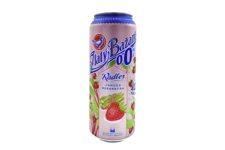 Radler Zlatý Bažant Jahoda-Rebarbora 0,0% 0,5l