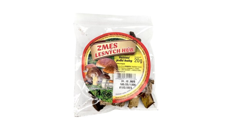 Huby sušené Zmes lesných húb 20g