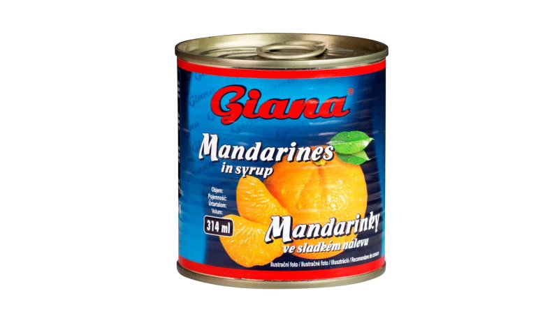 Kompót Mandarínky lúpané 314ml Giana