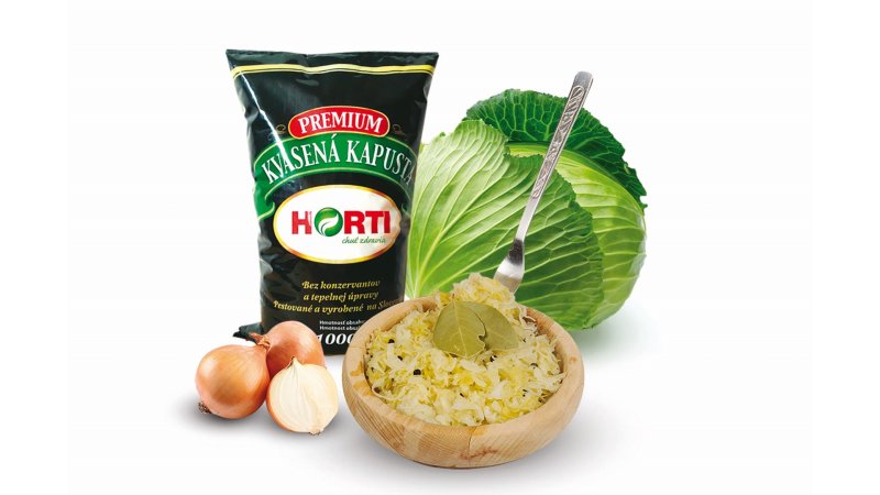 Kvasená kapusta Prémium 1000g HORTI