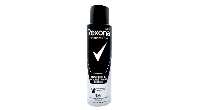 Antiperspirant Rexona 150ml Invisible B&W Men