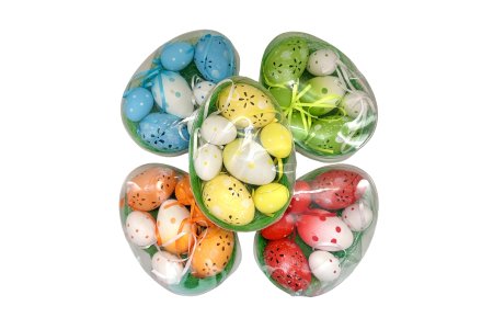 Vajíčka veľkonočné 7 ks MIX v tráve