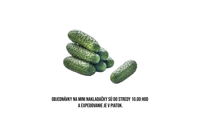 Uhorky Mini nakladačky 4-8cm 5kg/balenie